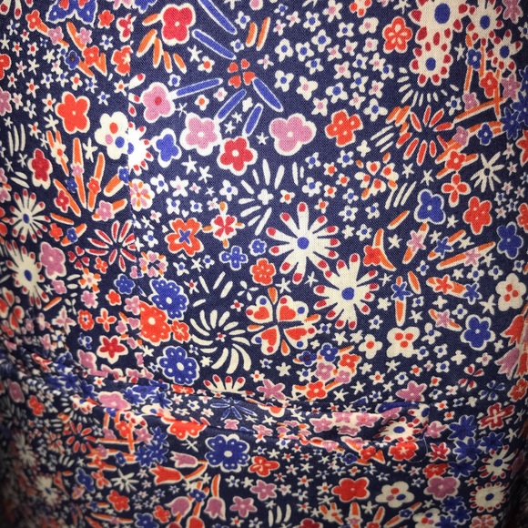* SOLD * J. Crew Tie-waist Floral Shorts - size 14 - Picture 9 of 9